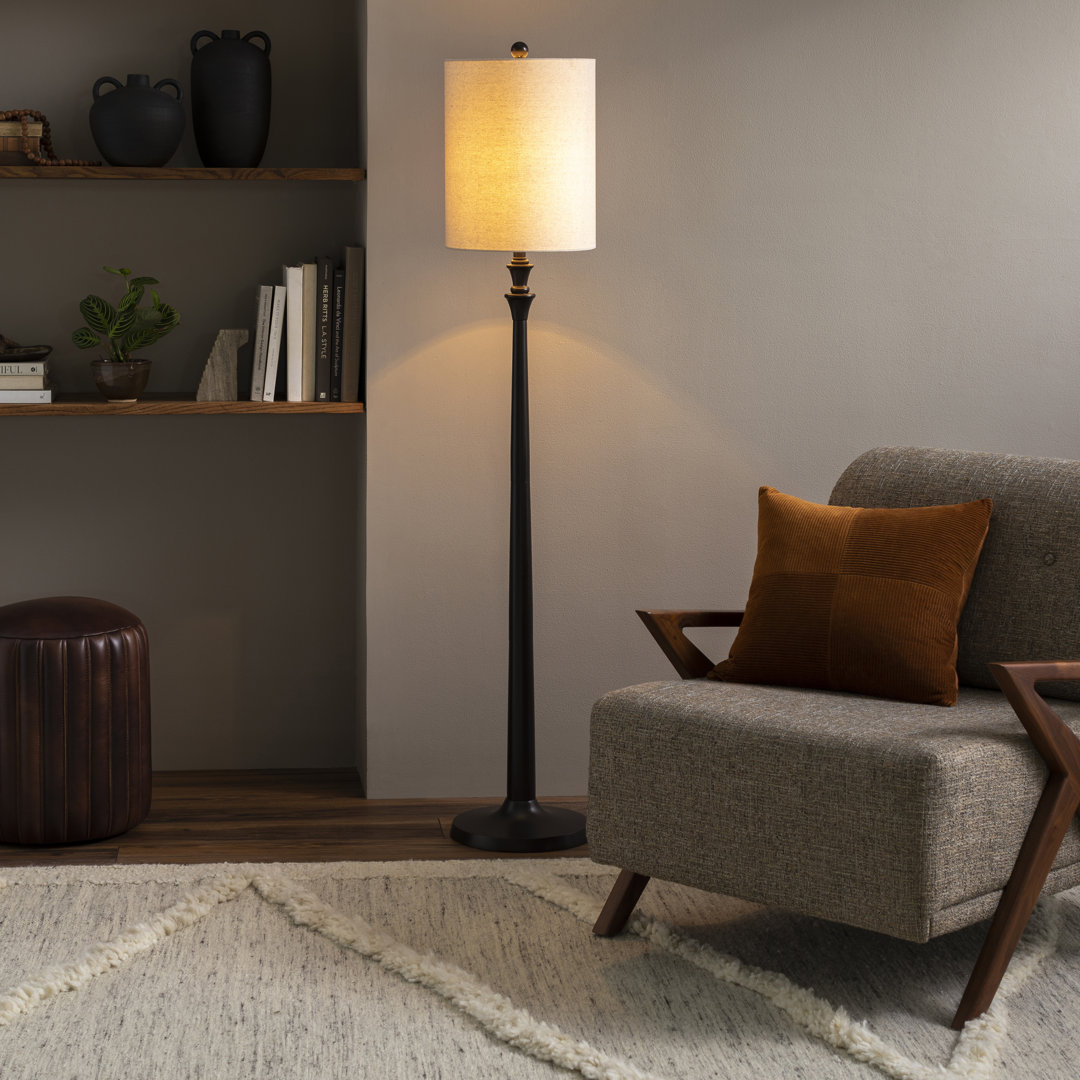 Alecs 64'' Black Traditional Floor Lamp